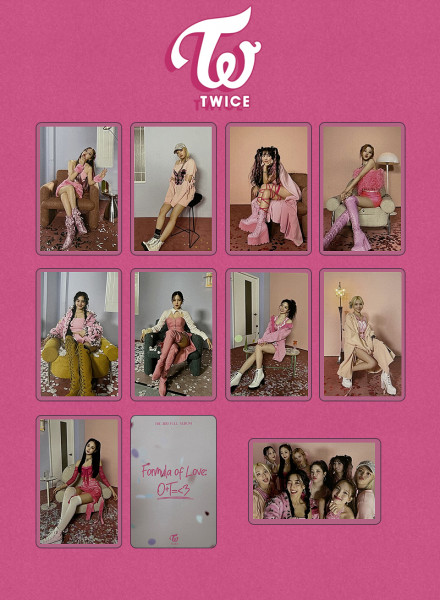 TWICE - Official POB Formula of Love Photo Card Set