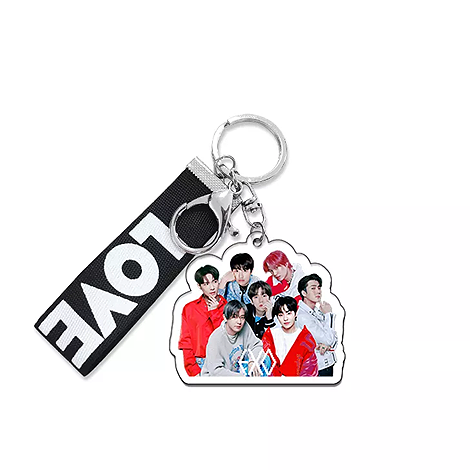 EXO - Keychain + Postcard