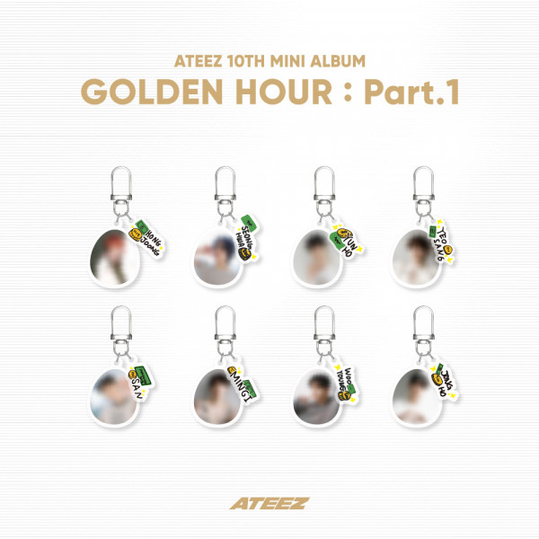 ATEEZ - [GOLDEN HOUR : Part.1] OFFICIAL MD - RANDOM ACRYLIC KEYRING