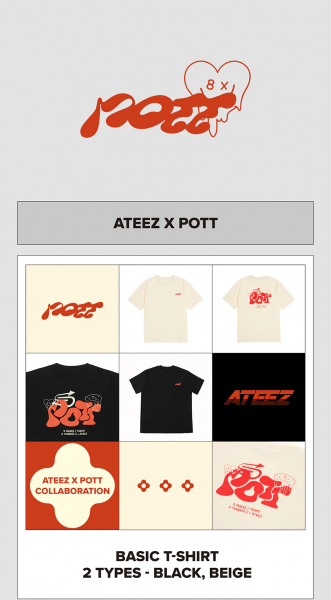 ATEEZ - "Ateez X Pott" Official T-SHIRT