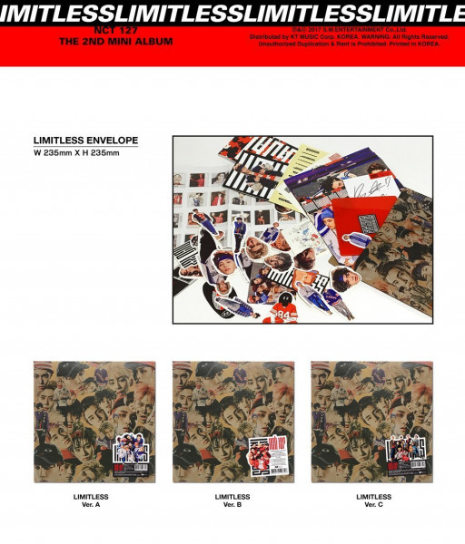 NCT 127 - LIMITLESS 2nd Mini Album (RANDOM) (RE-RELEASE)