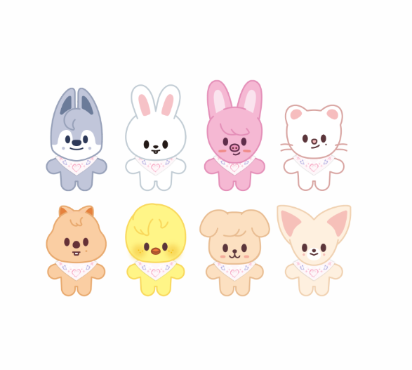 Stray Kids - OFFICIAL SKZOO PLUSH 10CM Ver. - SKZ 5'CLOCK