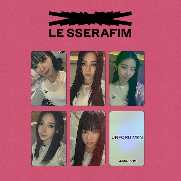 LE SSERAFIM - Official POB UNFORGIVEN Hologram Photo Card Set