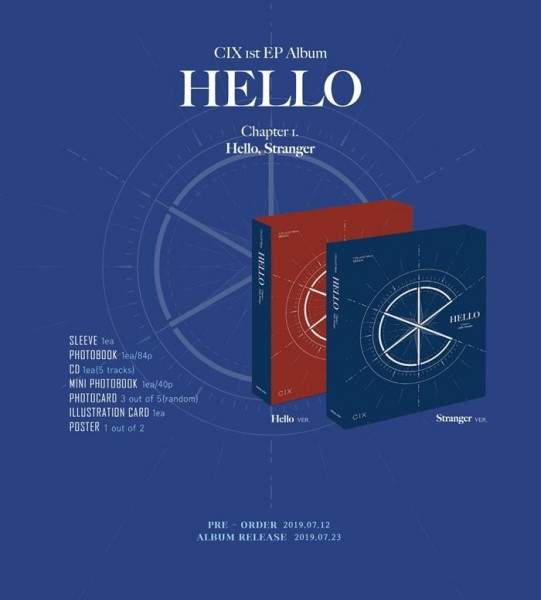 CIX 1st EP Album - HELLO CHAPTER 1. [HELLO, STRANGER]