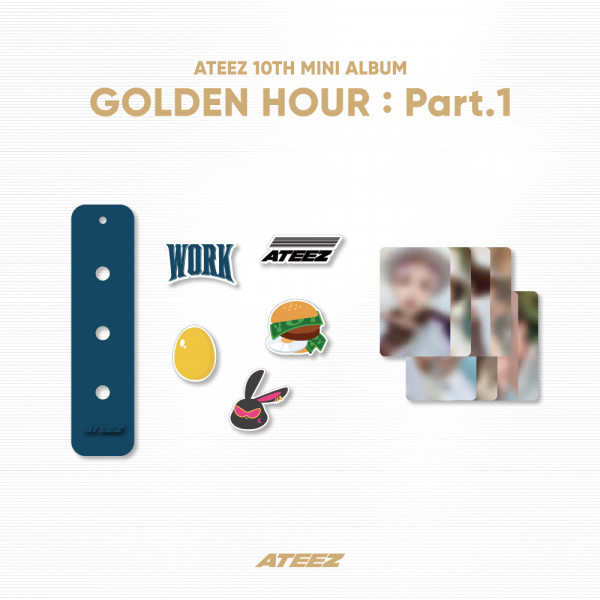 ATEEZ - [GOLDEN HOUR : Part.1] OFFICIAL MD - SILICONE CHARM KEYRING SET