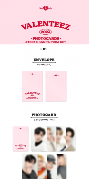 ATEEZ x Kaura VALENTEEZ Photo card Set