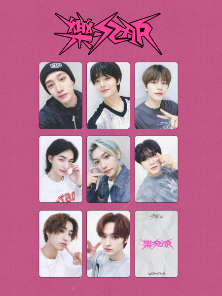 STRAY KIDS - ROCK-STAR OFFICIAL WITHMUU POB PHOTO CARD SET